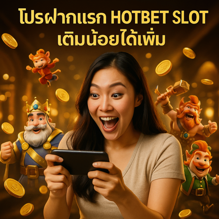 โปรฝากแรก HOTBET SLOT เติมน้อยได้เพิ่ม